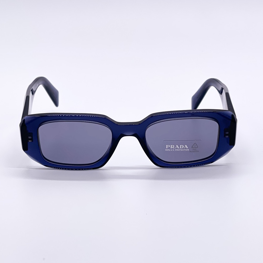 NEW PRADA UNISEX SUNGLASSES PR17WS BLUE EYEWEAR PRADA SPR 17W 08Q420 - Picture 6 of 10